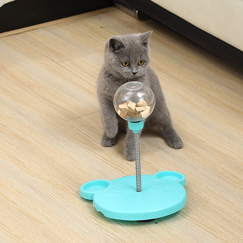 Cat Toy Pet Feeder: Leaking Food Ball, Puzzle Training Dispenser