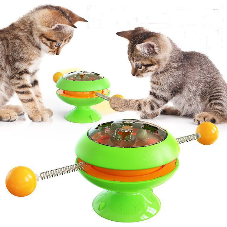 Rotatable Catnip Toy: Interactive Training Toy for Cats.