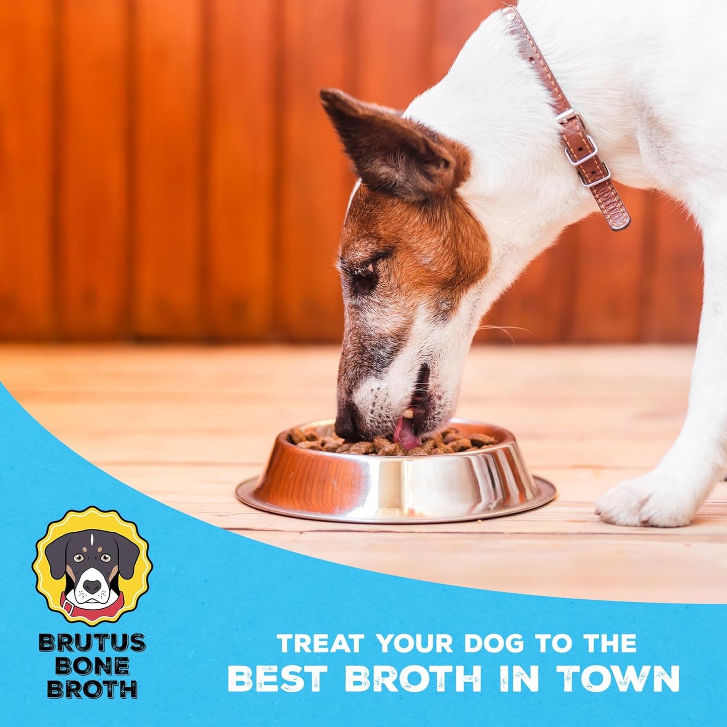 Brutus Beef Bone Broth: Human Grade Food Topper for Picky Eaters & Dry Food, Tasty & Nutritious, Pack of 2