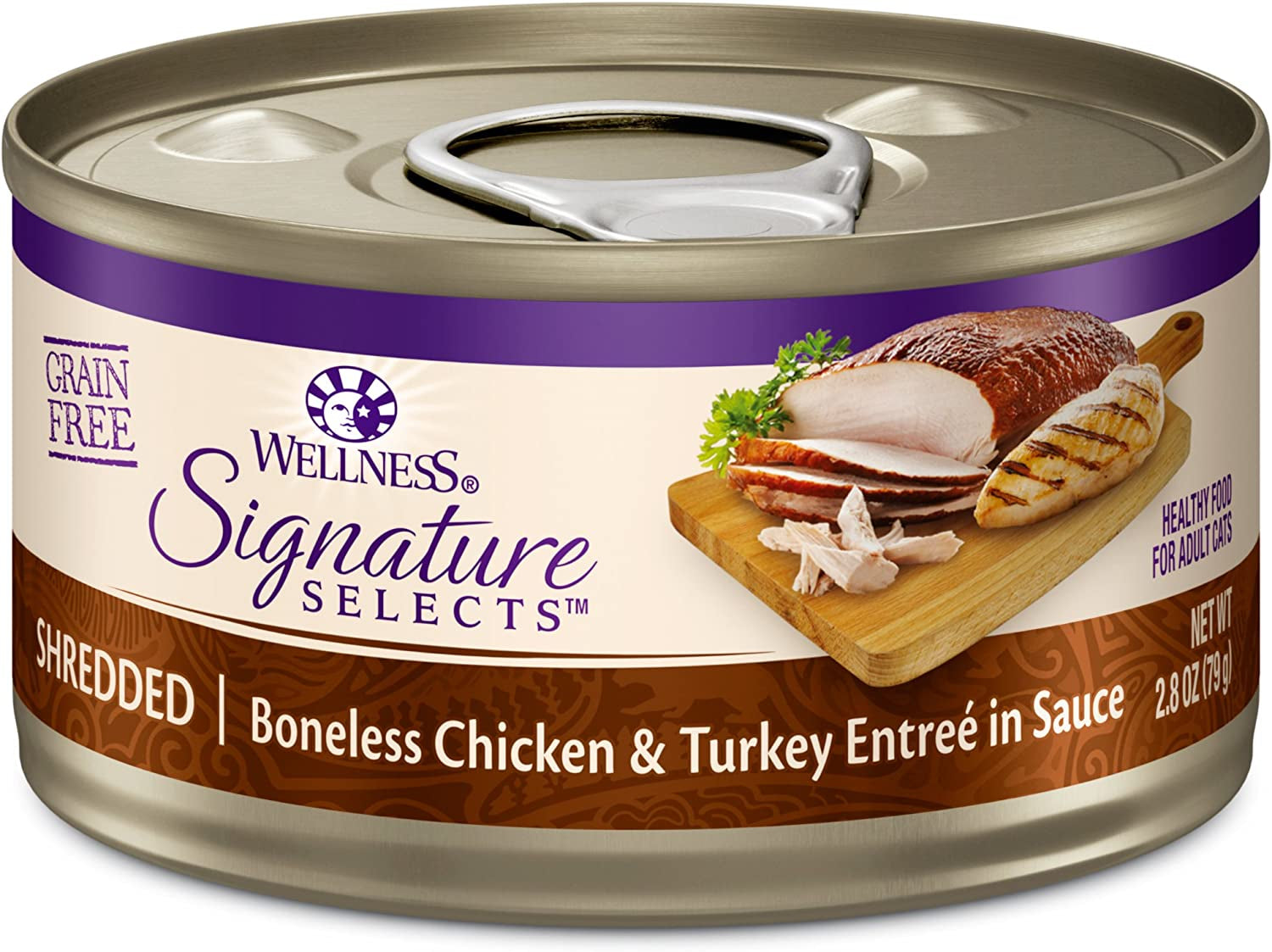 Signature Selects Wet Cat Food by CORE Wellness: Grain-Free (Shredded Chicken & Turkey, 2.8 Ounces, Pack of 12)