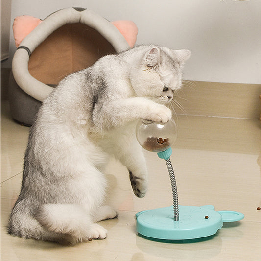 Cat Toy Pet Feeder: Leaking Food Ball, Puzzle Training Dispenser