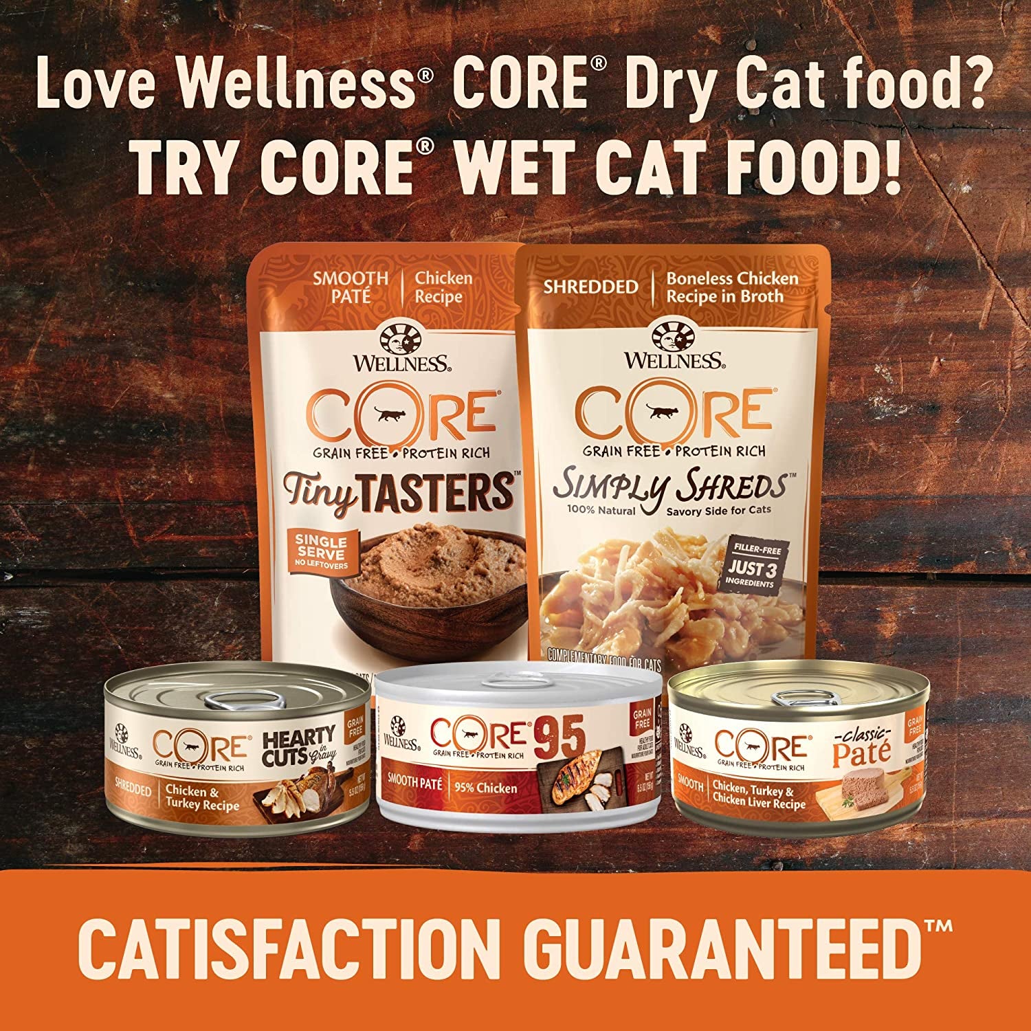 Wellness CORE Grain-Free Dry Cat Food: Indoor Formula with Chicken, Turkey & Chicken Meal, 5-Pound Bag