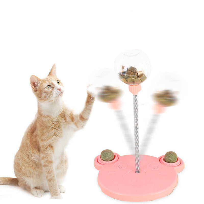 Cat Toy Pet Feeder: Leaking Food Ball, Puzzle Training Dispenser