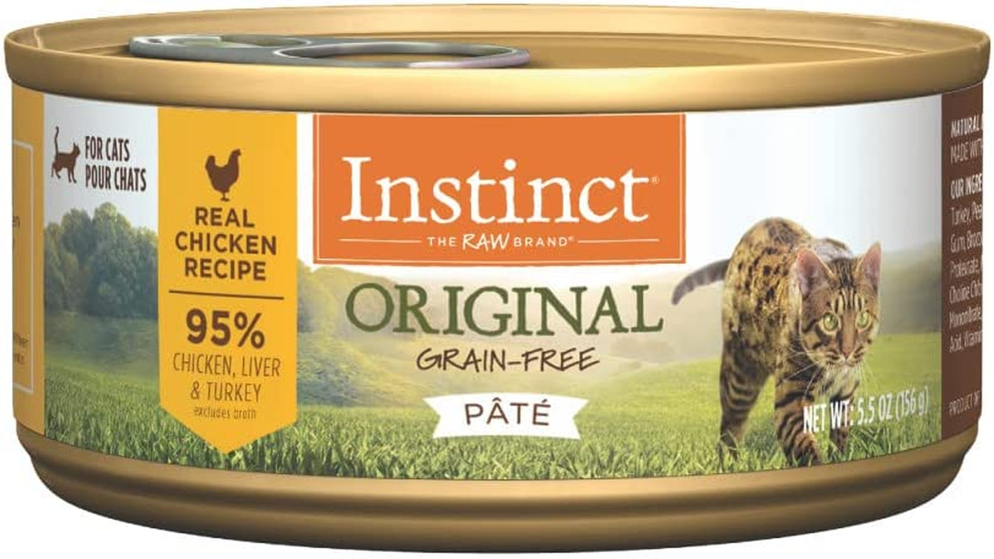 Original Grain Free Real Chicken Recipe Natural Wet Canned Cat Food, 5.5 Ounce (Pack of 12)