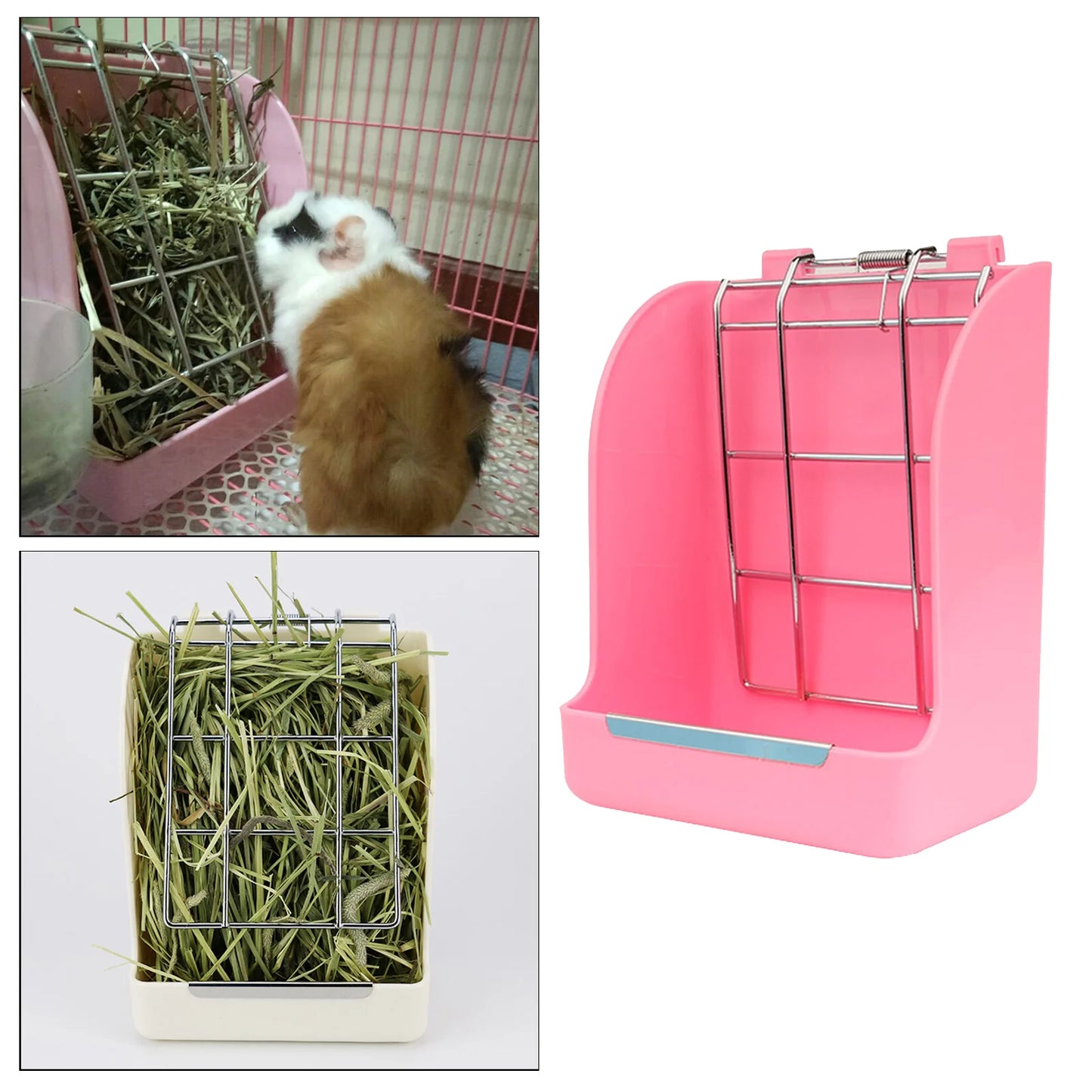 Rabbit Hay Feeder Rack: Manger for Small Pet Feeding.