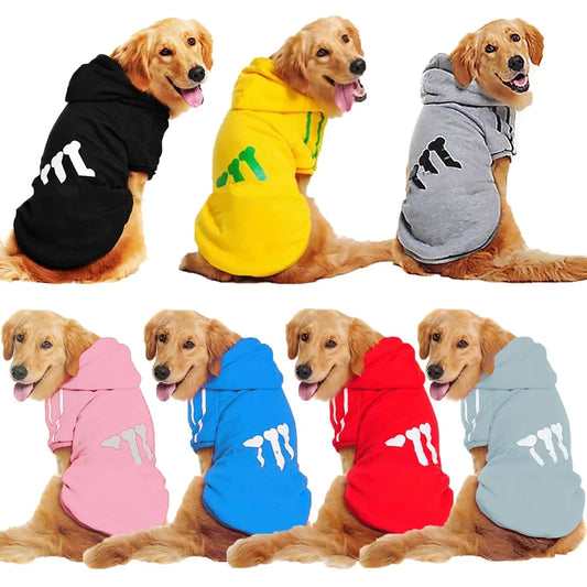 Pet Hoodies: Stylish wear for small to large pets.