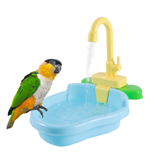 Parrot Perch Shower Bath Basin: Birds Accessories for Bathtime