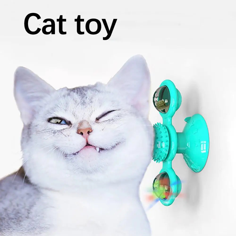 Rotating Windmill Cat Toy: Entertain Your Cat for Hours!