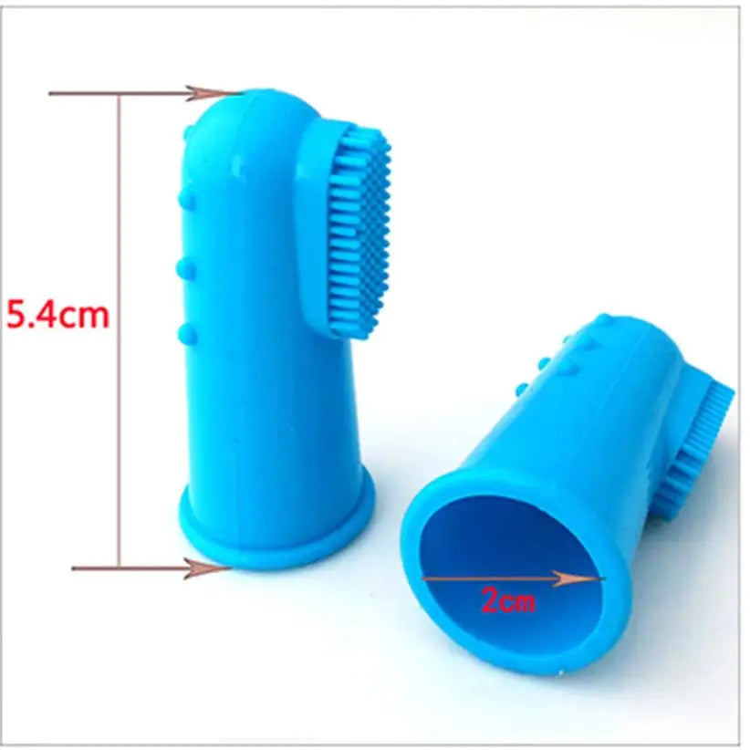 Pet Toothbrush Finger Set: Silicone, oral cleaning, factory outlet supply.