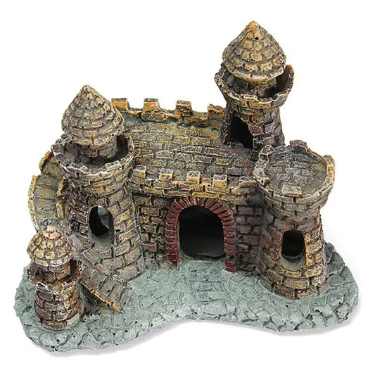 Resin Castle Aquarium Ornament: Create a Magical Underwater Landscape!