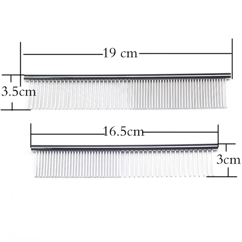 Dog Comb Fur Removal Brush: Stainless Steel, Lightweight, Grooming