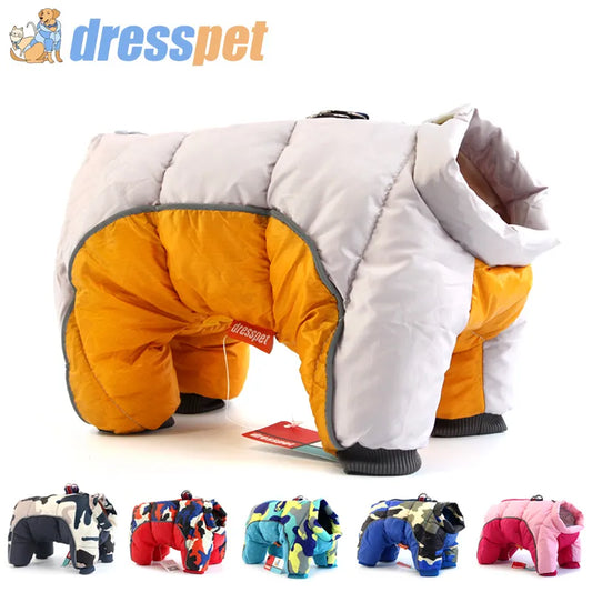 Winter Pet Clothes Thicker Coat: Waterproof, warm clothing for pets.