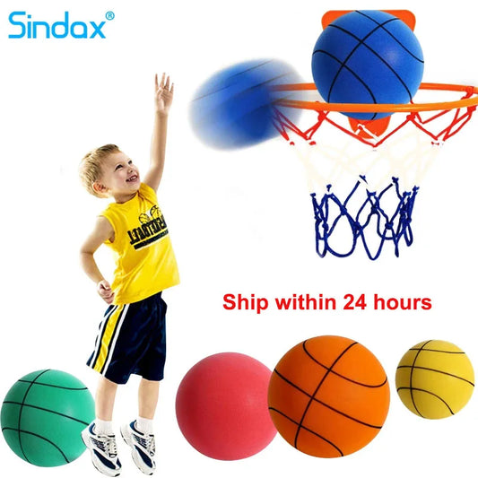 Silent Foam Sports Ball: High-density, safe for indoor play, children's toy.