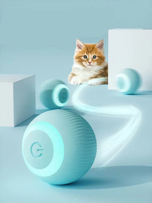 Electric Cat Ball Toys: Automatic rolling, smart, for indoor play.