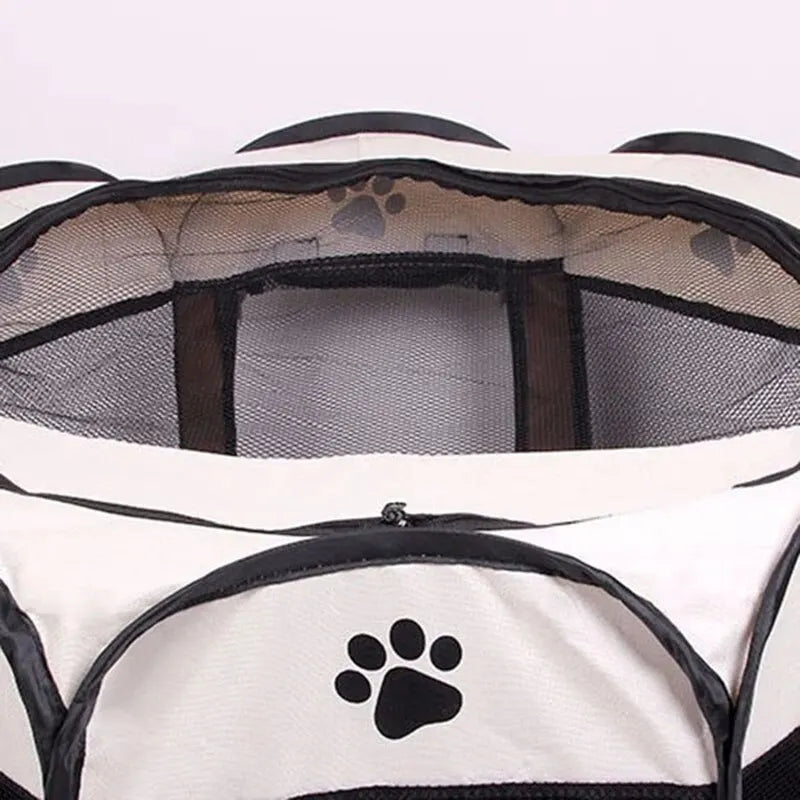 Foldable Pet Tent: Easy Setup, Outdoor Kennel, Large Dog Shelter.