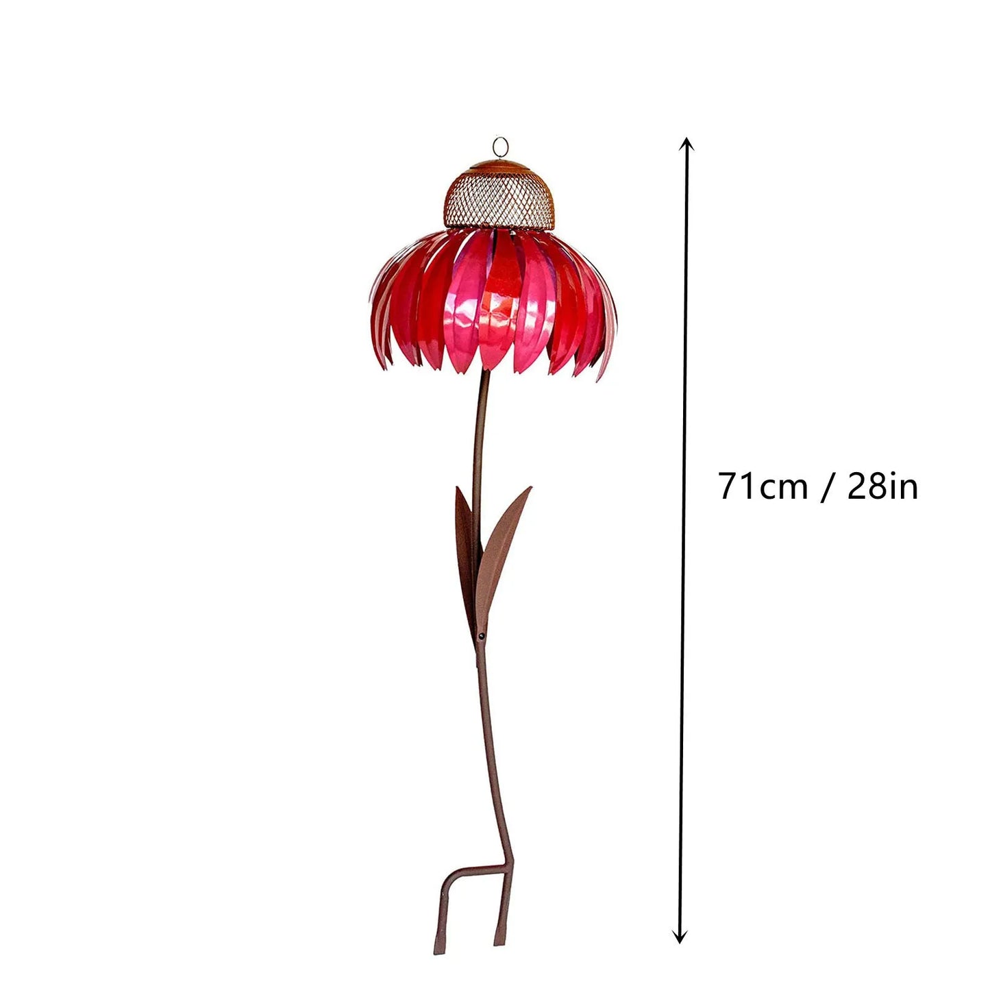 Flower-Shaped Bird Feeder: Decorative feeder for garden birds.