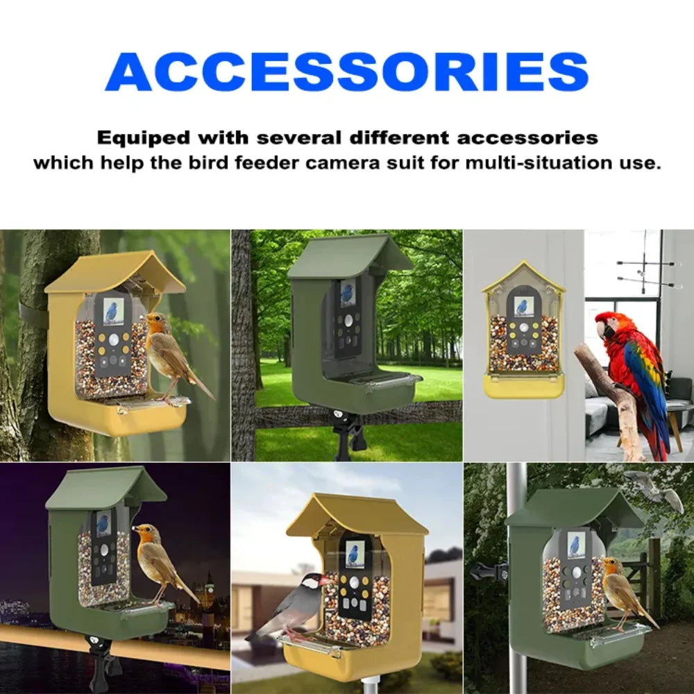 Outdoor Garden Waterproof Bird Feeder: Wildlife Gazebo, Accessories