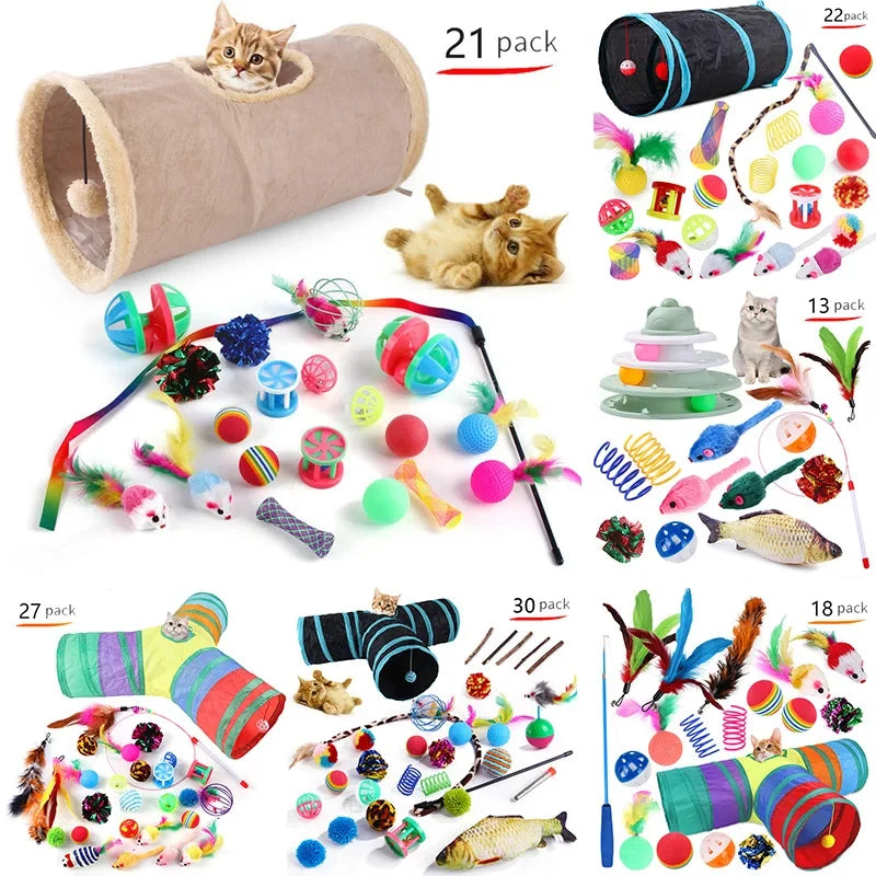 Mouse Toys: Foldable tunnel, funny tent, simulation fish, interactive accessories.