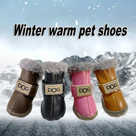 Thick Snow Boots: Keep warm, autumn-winter, for VIP dogs.