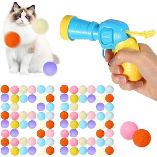 Training Cat Toy: Stretch plush ball toy for cats.