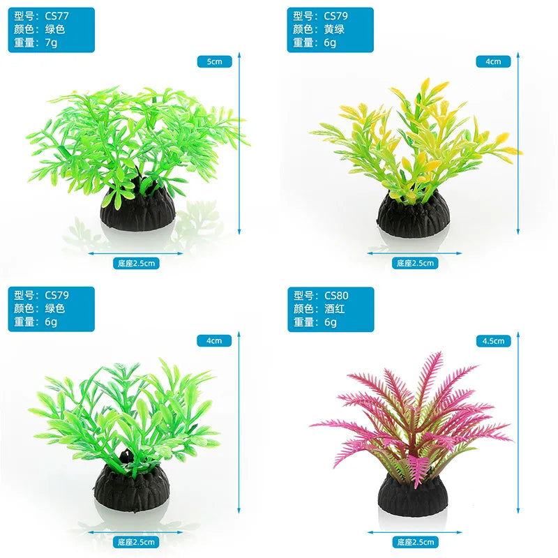 PVC Aquarium Decor: Artificial Leaves for Fish Tank Decoration.