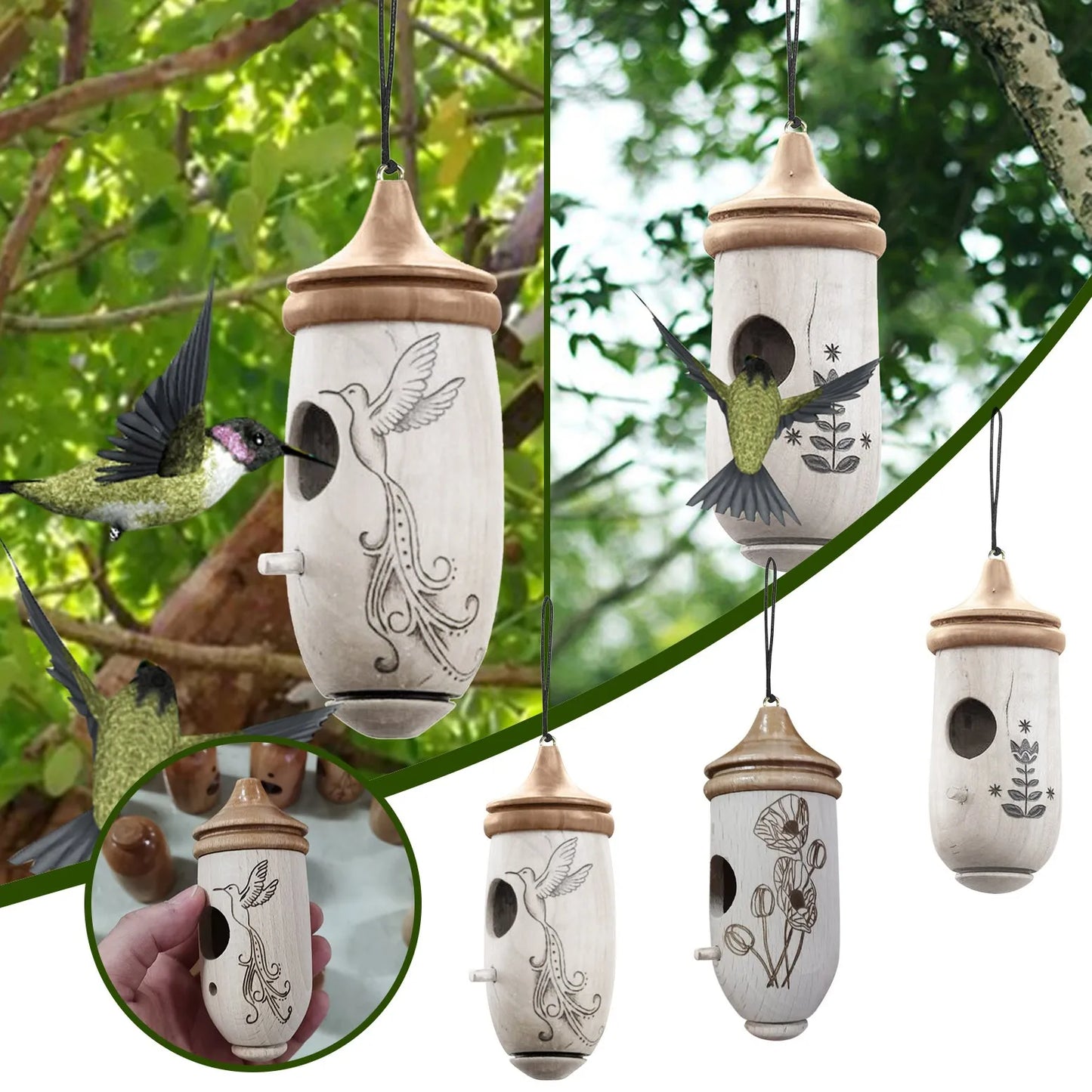 Wooden Birdhouse: Welcome Birds into Your Garden Oasis!