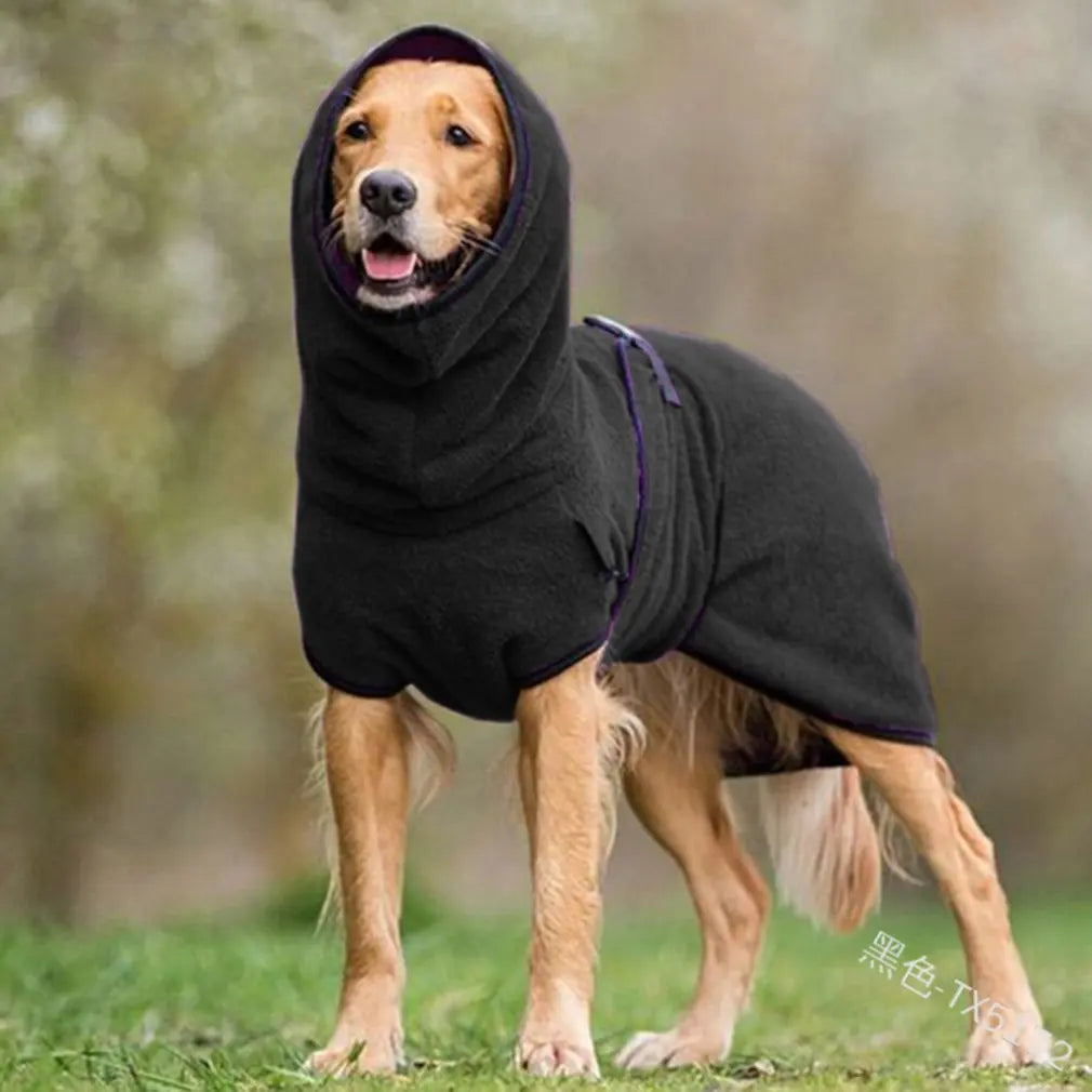 Winter Drying Coats: Warm fleece velvet bathrobe for pets.