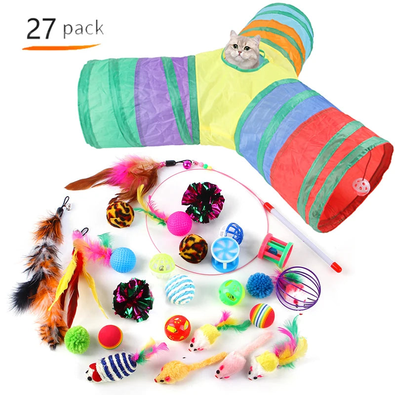 Mouse Toys: Foldable tunnel, funny tent, simulation fish, interactive accessories.