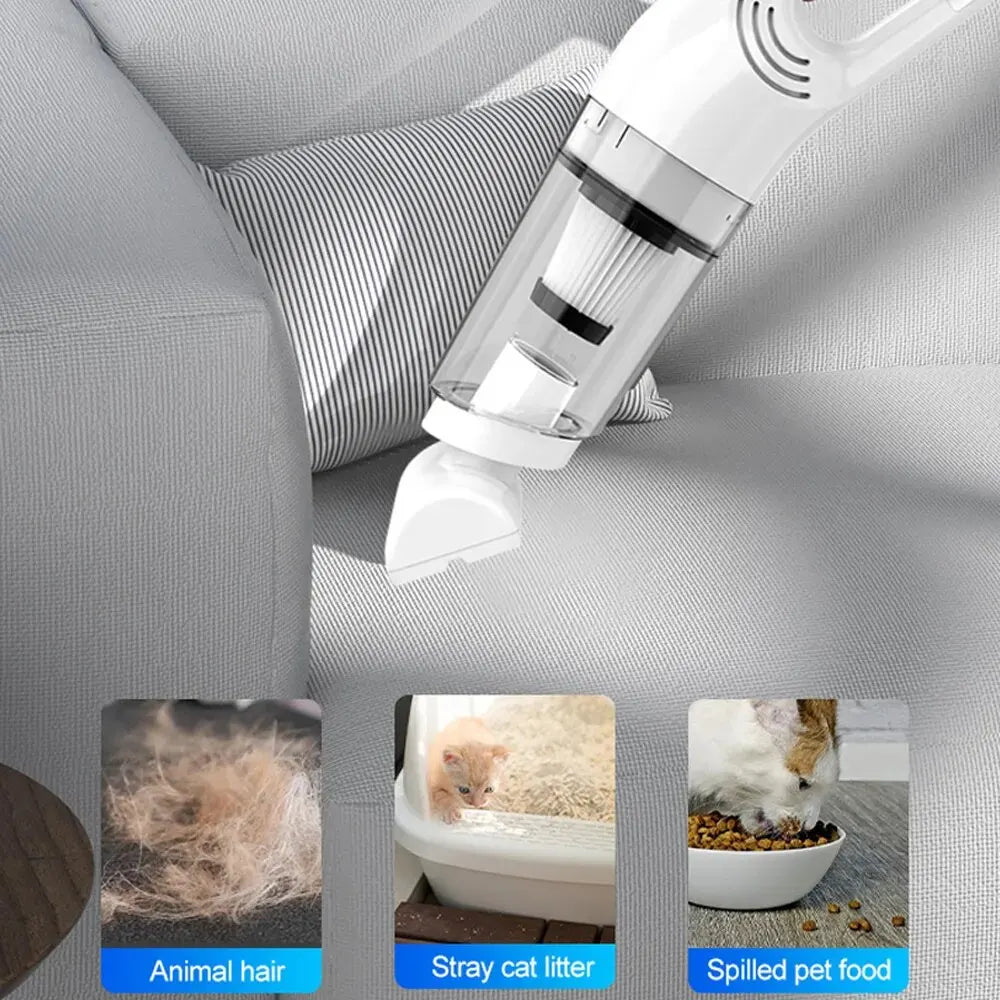 Cordless Pet Hair Absorber: Rechargeable vacuum cleaner, for home.