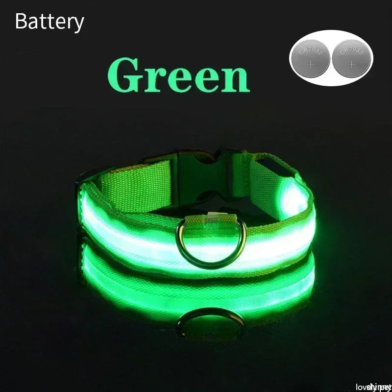 LED Pet Collar: Safety glowing collar for pets.