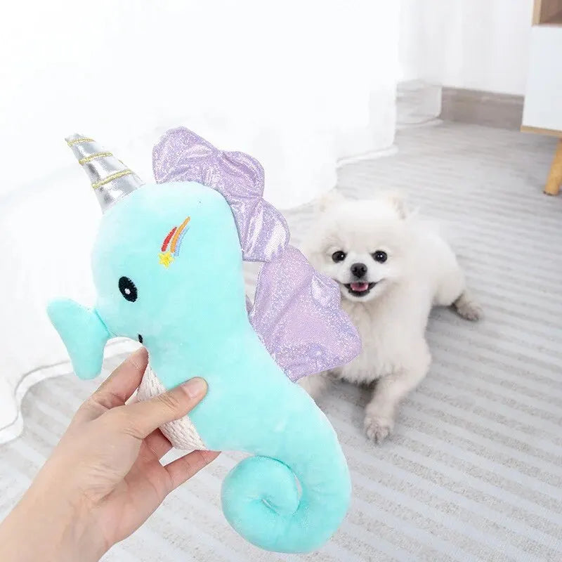 Chew Toy: Cute plush, teeth cleaning, for all sizes.