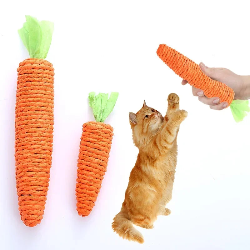 Carrot-shaped Cat Toy: Encourage Healthy Chewing for Your Cat!