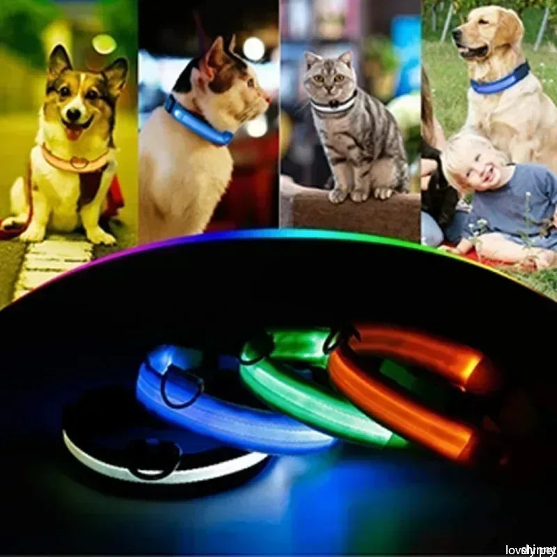 LED Pet Collar: Safety glowing collar for pets.