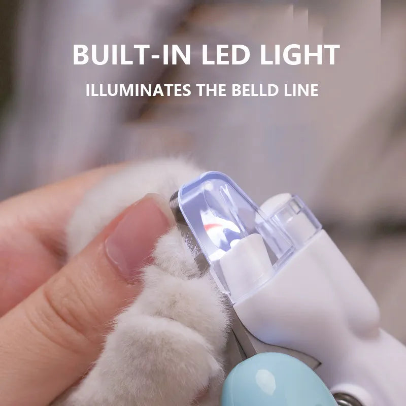 LED Pet Nail Clippers: Professional Grooming with LED Light.