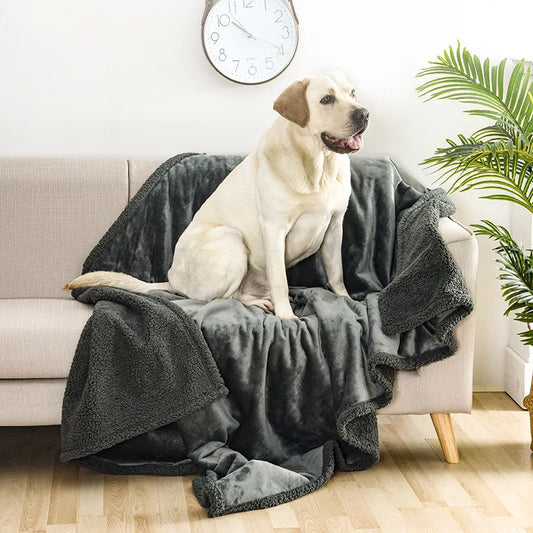 Waterproof Pet Blanket: Pee-proof cover for sofa and bed.