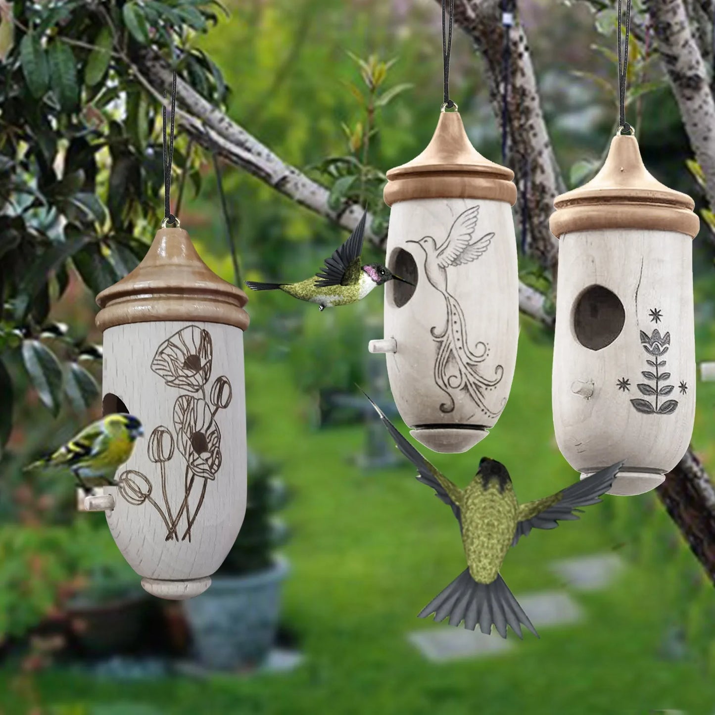 Wooden Birdhouse: Welcome Birds into Your Garden Oasis!