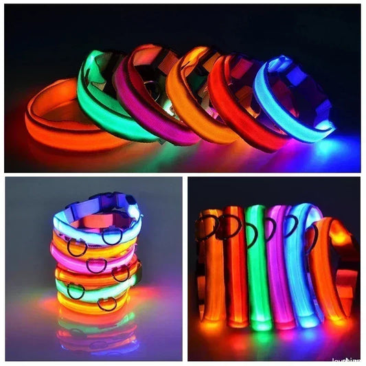 LED Pet Collar: Safety glowing collar for pets.