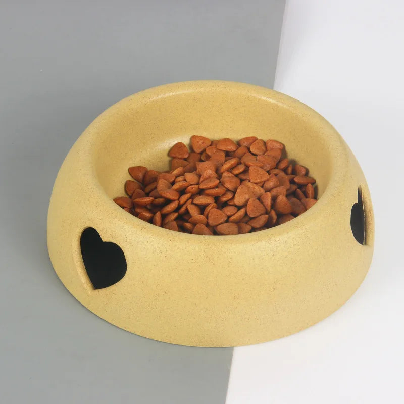 Love Single Dog Cat Food Bowl: Plastic Bowl