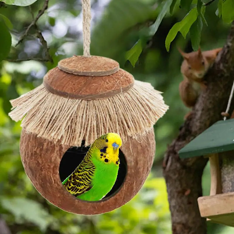 Parakeet Nest: Cute Birds Habitat, Small Animals House Decor