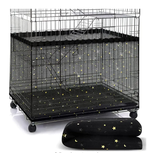 Universal Bird Cage Cover: 360-degree mesh net for bird cages.