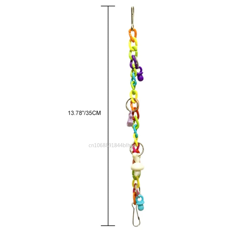 Colorful Parrot Toys: Hanging Swing Chain Exercise Accessories