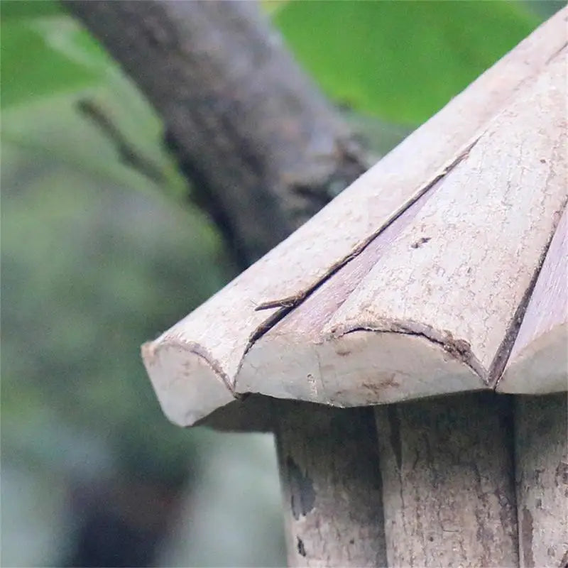 Wooden Bird Nest: Natural resting place for outdoor birds.