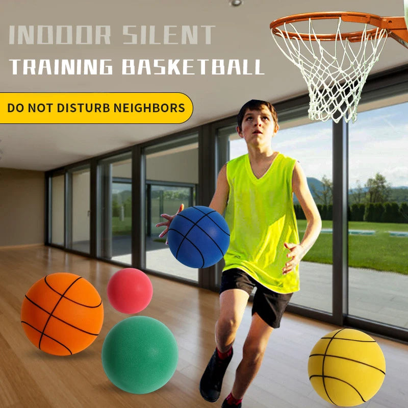 Silent Foam Sports Ball: High-density, safe for indoor play, children's toy.