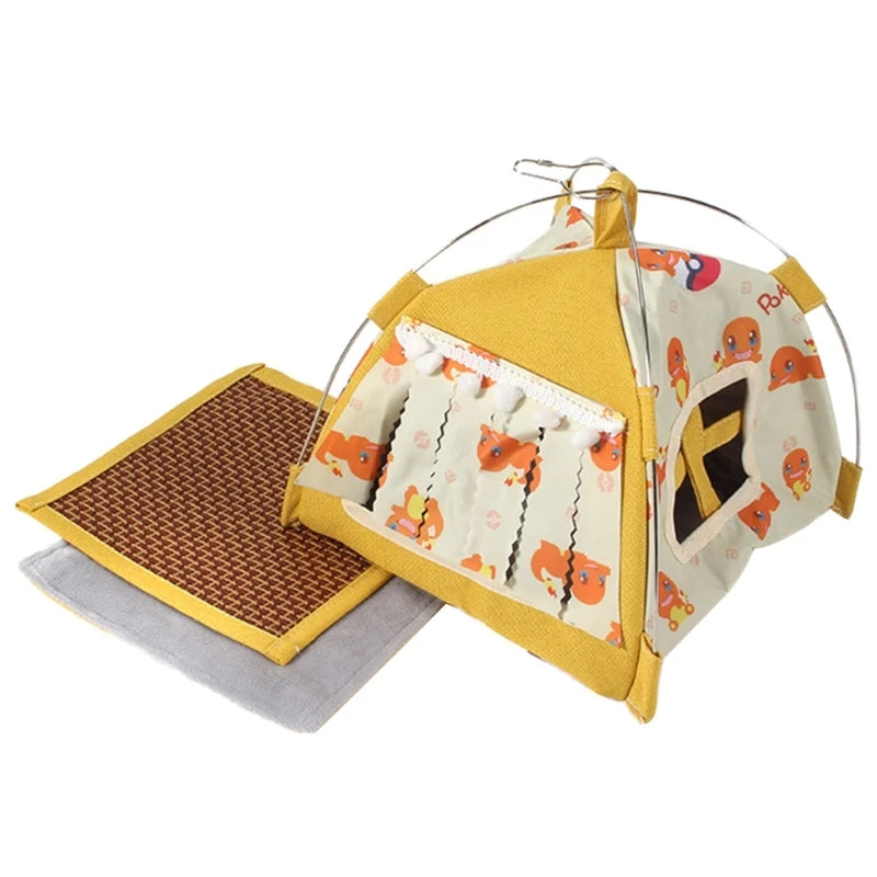 Hanging Canvas Parrot Tent: Universal Bird Hammock, Small Pet Nest