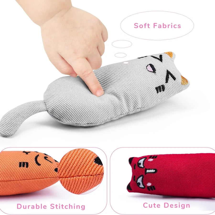 Rustle sound catnip toy: Keeps kittens entertained, aids teeth care.