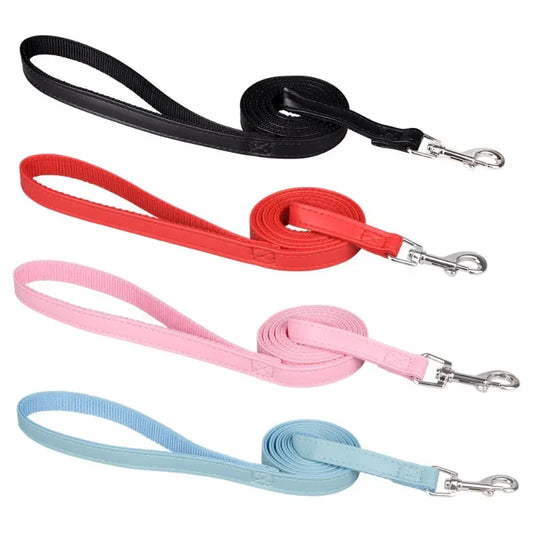 Pet Leash: Super Soft Handle, Heavy-Duty Nylon, Daily Use.