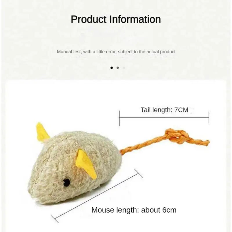 Home Cat Toy: Cute toy mice for kittens.