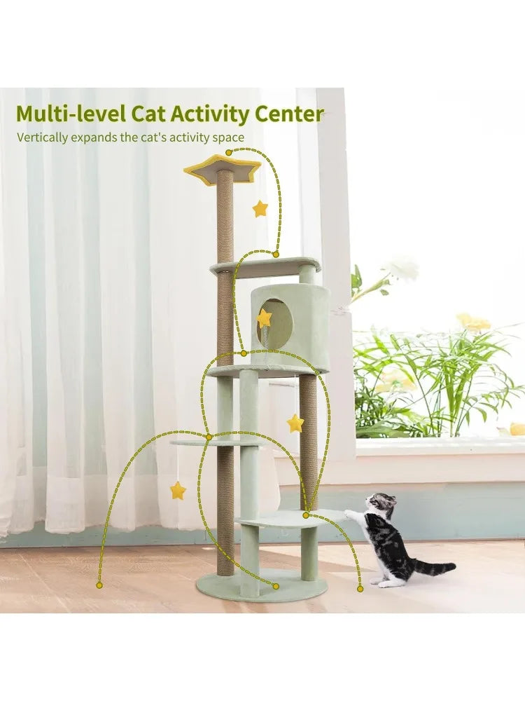 Cat Treehouse: Climbing, Grinding Claw, Luxury Cat Tree