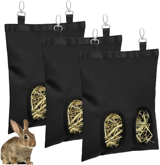 Rabbit Hay Feeder Bag: Hanging Hay Storage for Small Pets.