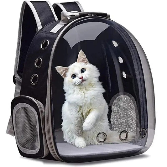 Transparent Pet Backpack: Travel in Style with Your Pet!